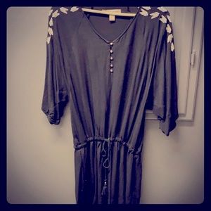 Black boho dress
